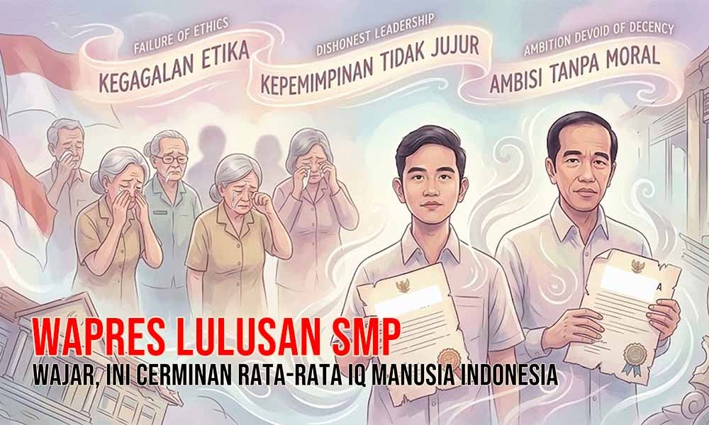 Wapres Hanya Lulusan SMP, Wilson Lalengke: Wajar, Ini Cerminan Rata-rata IQ Manusia Indonesia